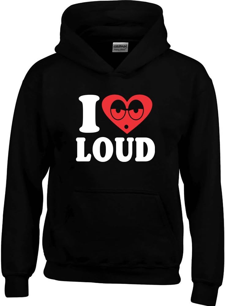 Amazon.com: CRAZYDAISYWORLD I Love Loud Unisex Hoodie Black S